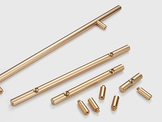 圆棒全铜长拉手