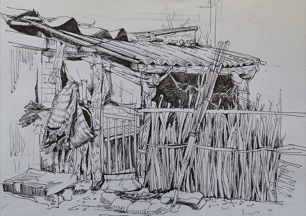 场景速写（图ZMjEzODMxNDgw） - 绘画 - 站酷设计师白蓝1913原创素材 - 站酷ZCOOL