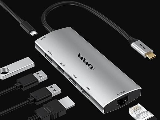 6-IN-1 拓展坞建模渲染