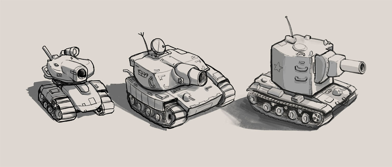 军事q萌坦克|插画|创作习作|俞头豆腐汤 - 原创作品 - 站酷 (zcool)