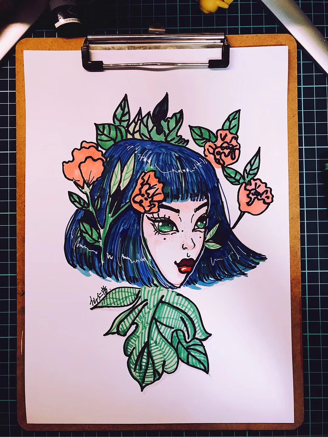 手绘，第一阶段。