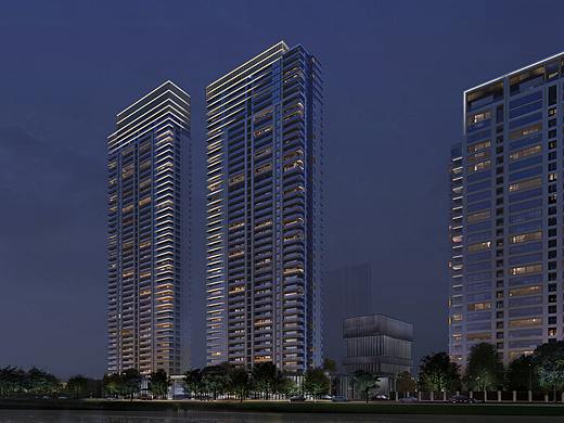 某小区夜景灯光设计