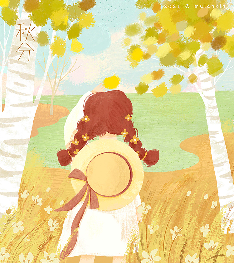 画节气|四月,ipad绘节气