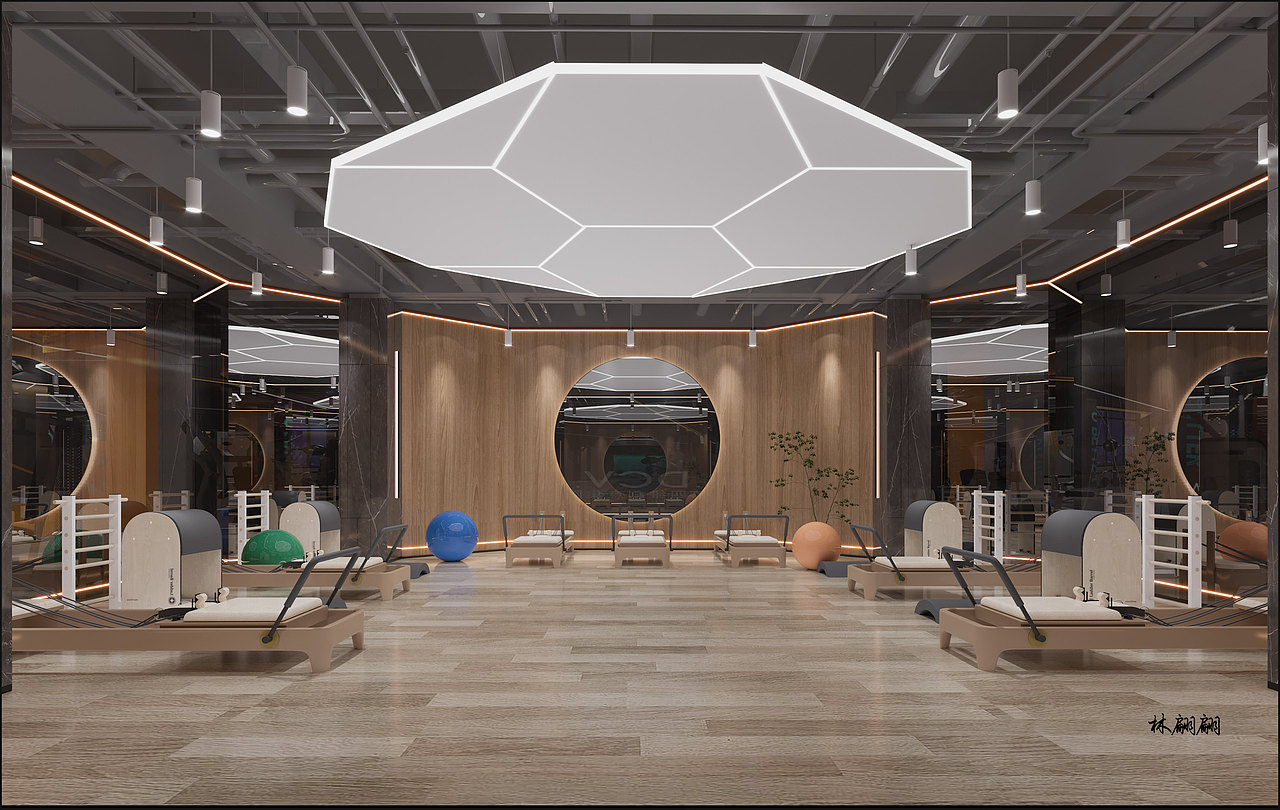 健身房|多维线条打造健身空间新体验