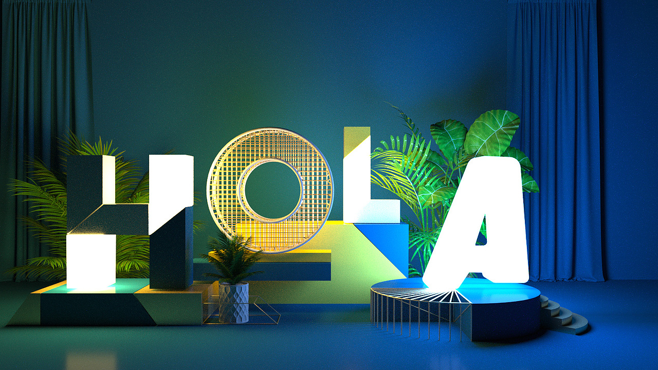 OC练习-灯管字（图ZMTA3NjcxNzUy） - 其他三维 - 站酷设计师rechi原创素材 - 站酷ZCOOL