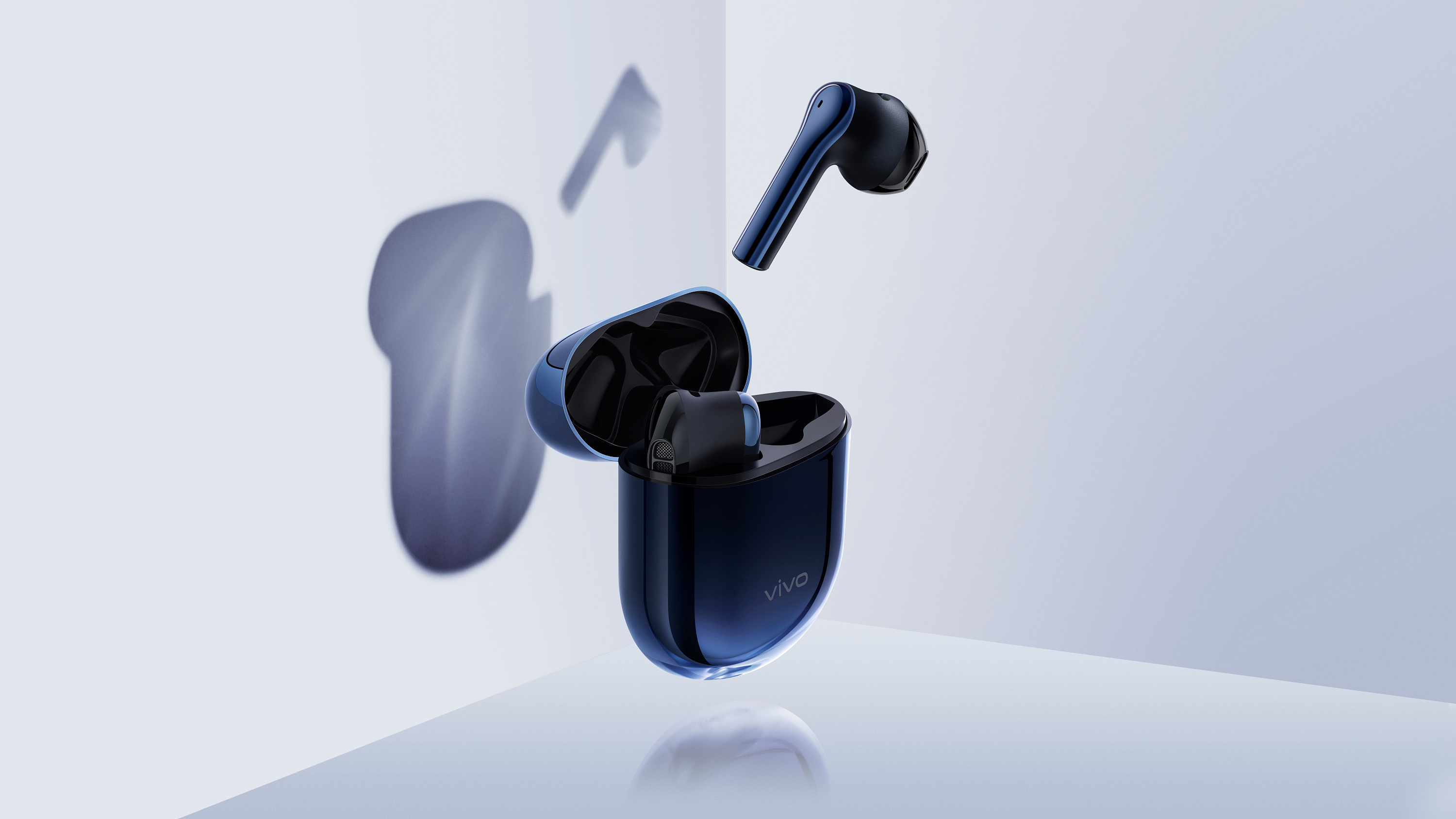 TWS蓝牙耳机流行渐变色渲染|工业/产品|电子产品|全程摄影设计 - 原创作品 - 站酷 (ZCOOL)