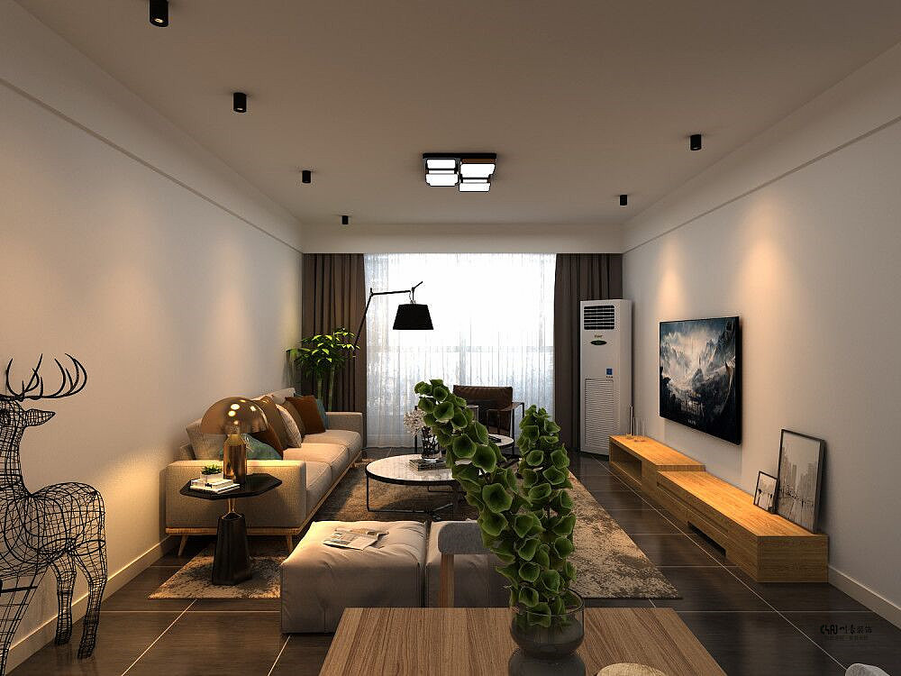 贵阳国际城H2北欧风格设计品鉴-贵阳房屋装修案例（图ZOTc4NzI4NjQ=） - 家装设计 - 站酷设计师惊醒的梦原创素材 - 站酷ZCOOL