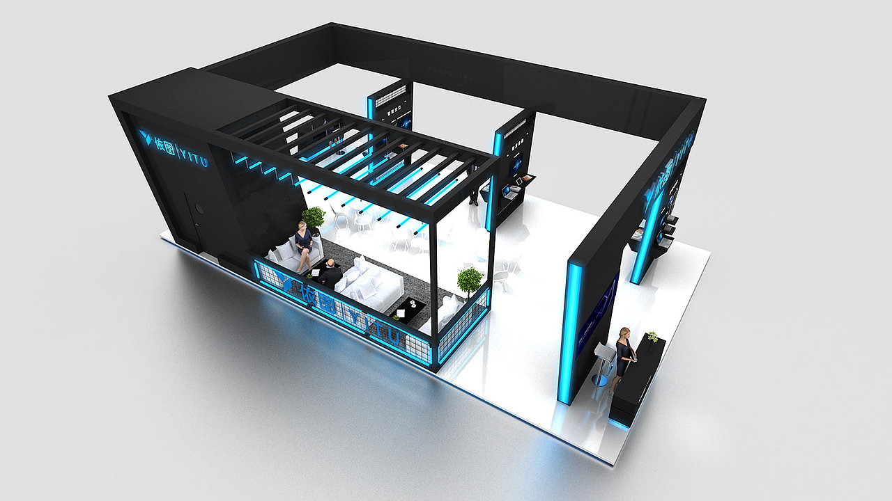 依图科技展位展会展览设计3D效果图（图ZMTk5MjQ5NzMy） - 其他三维 - 站酷设计师不求人_ph原创素材 - 站酷ZCOOL