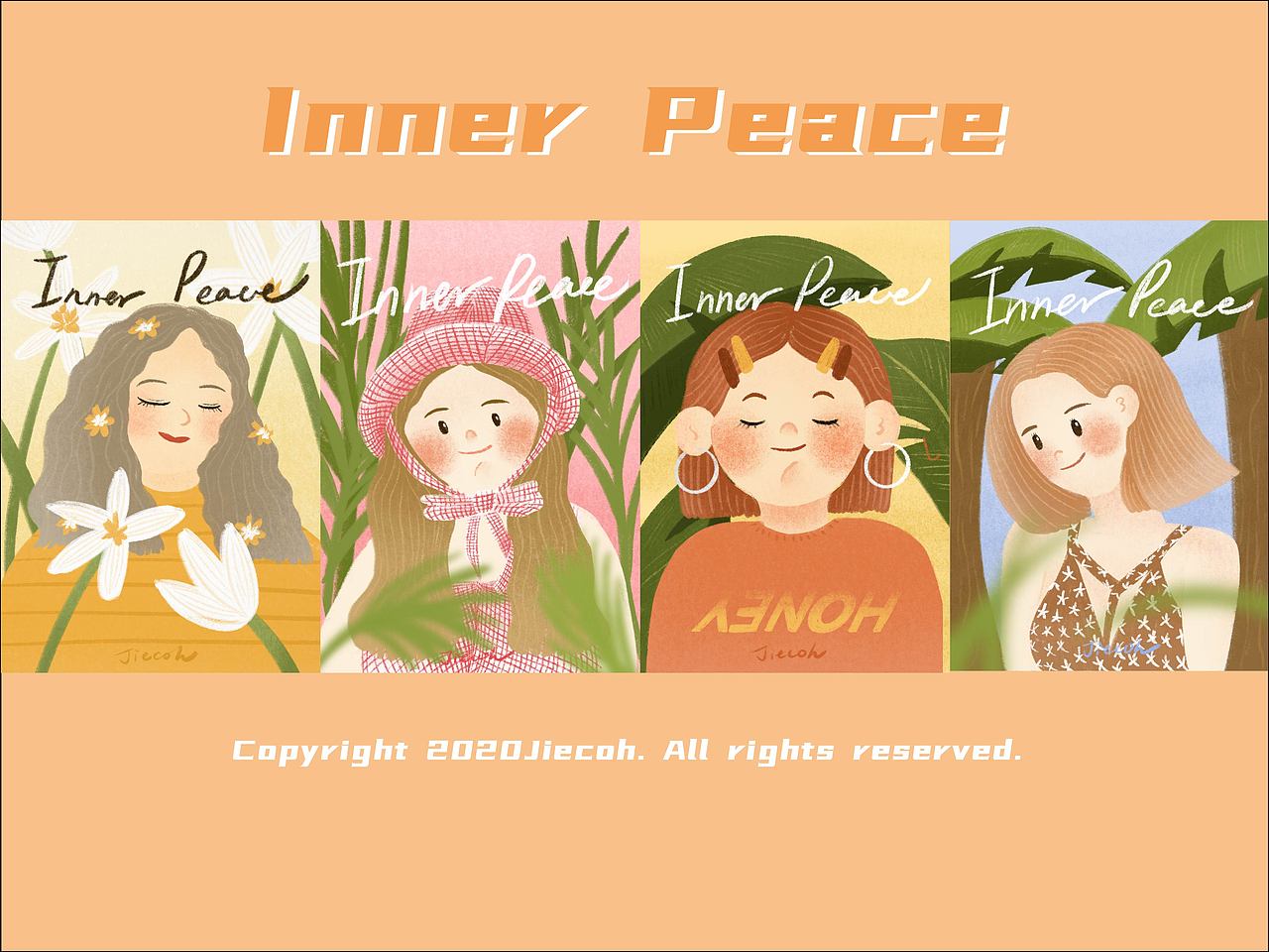 天猫万人万创获奖作品｜初棉旗舰店｜INNER PEACE（图ZMjM1NDg0OTEy） - 商业插画 - 站酷设计师Jiecoh杰西欧原创素材 - 站酷ZCOOL