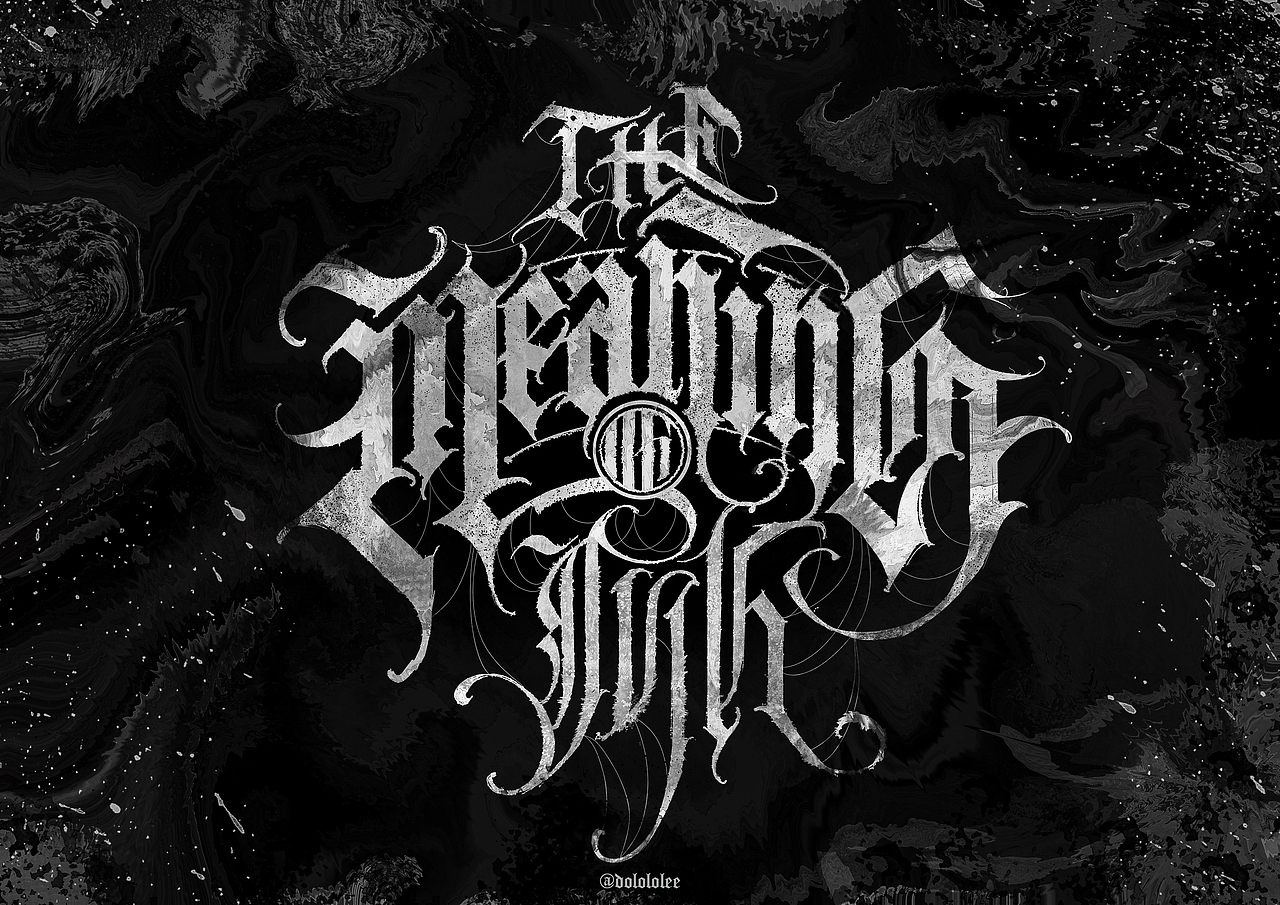 letteringscriptwriter英文哥特与手写体排版设计