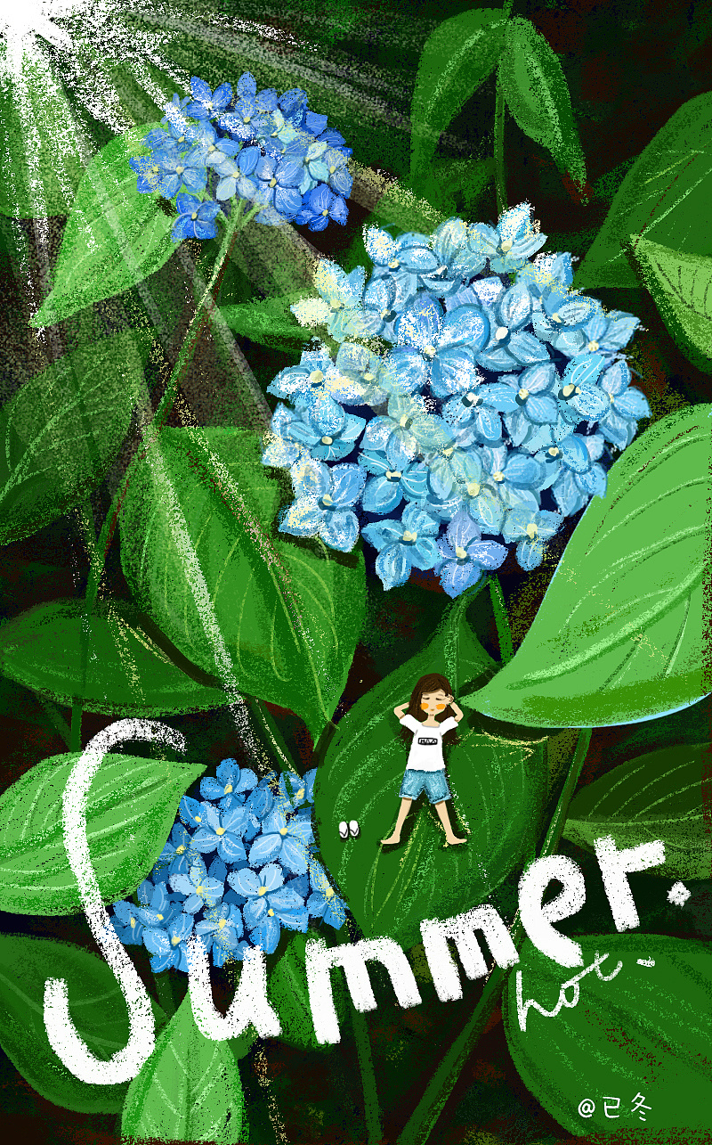 夏天|插画|插画习作|已冬_ - 原创作品 - 站酷 (zcool)