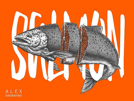 版画-SALMON