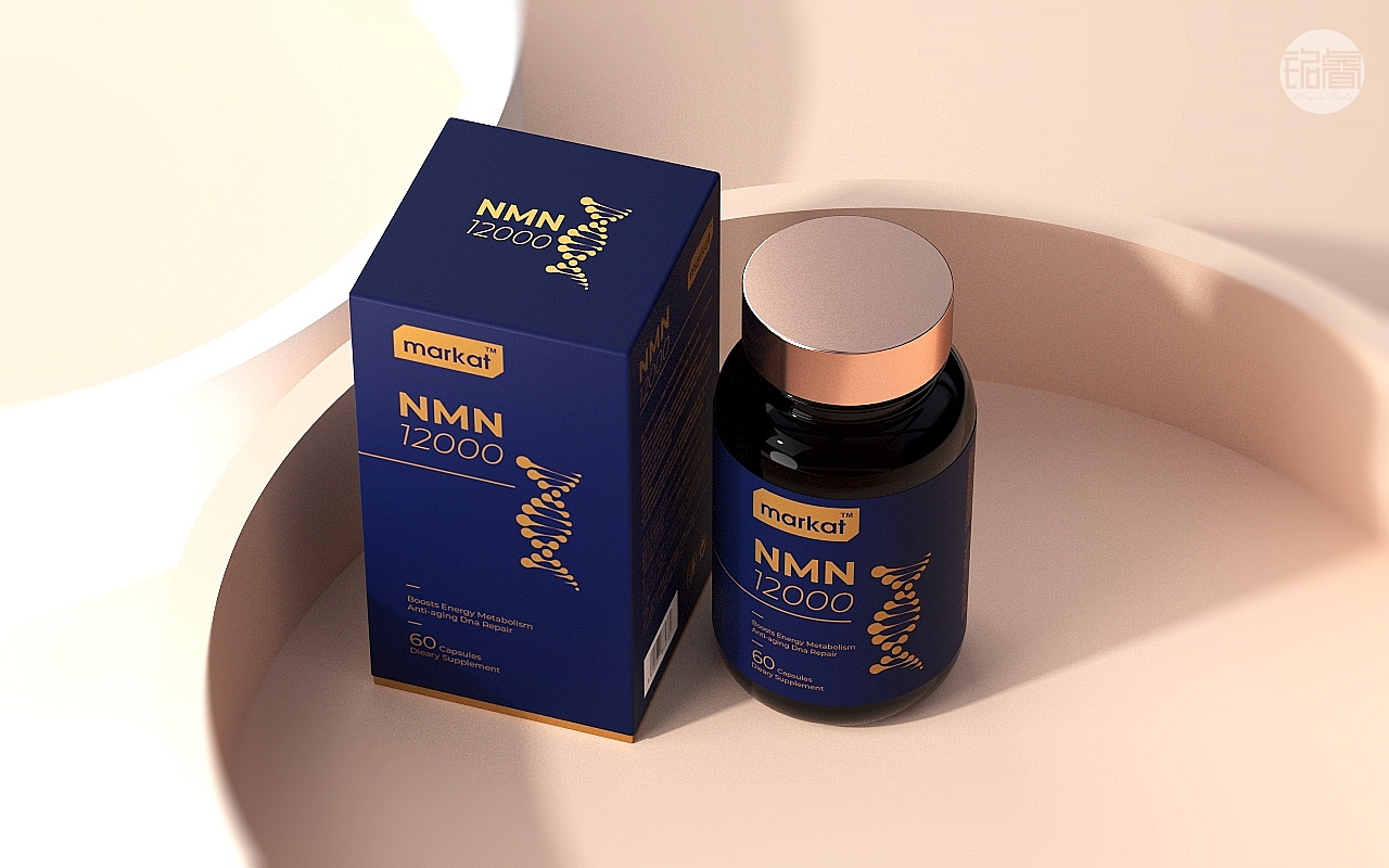 nmn抗衰老保健品 包装设计08刘益铭 原创作品