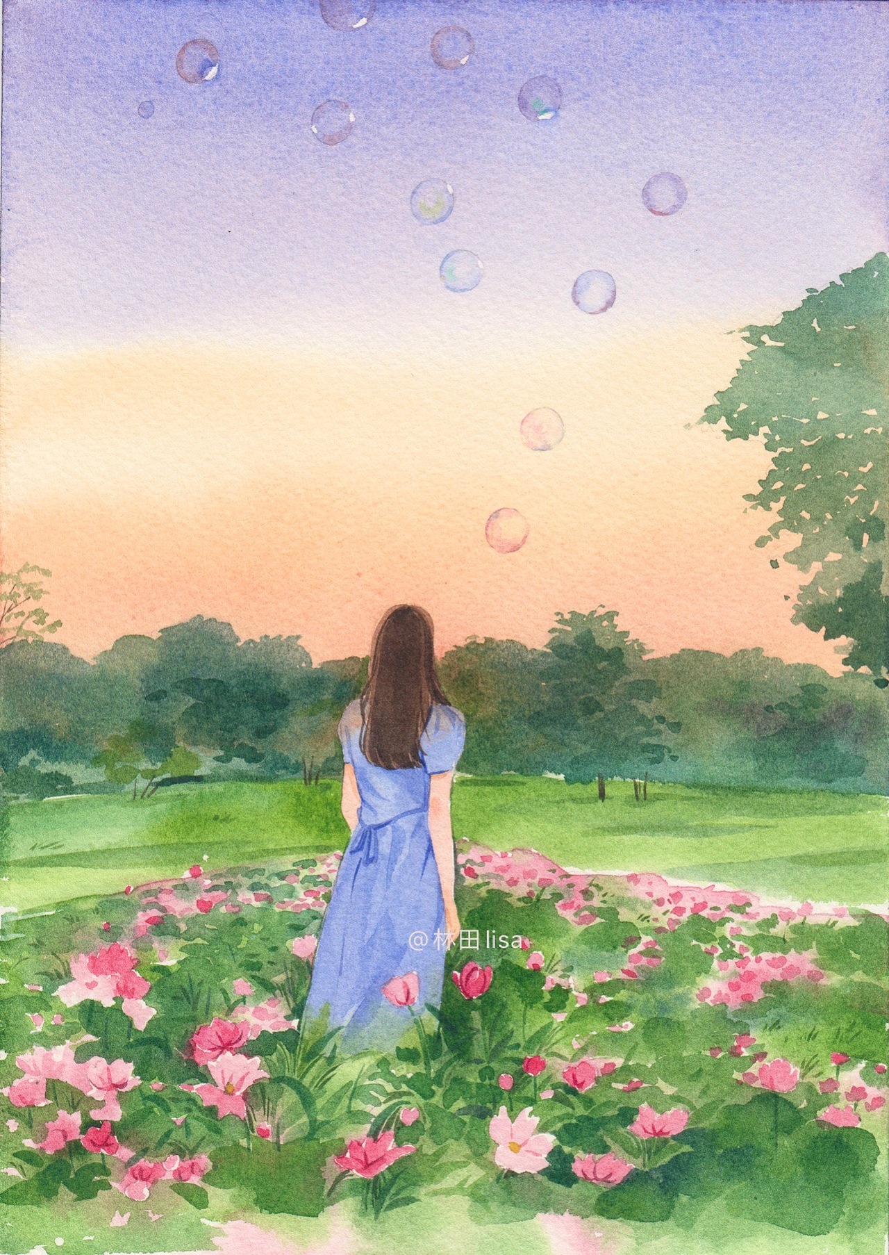 插画里的夏天｜水彩+板绘（图ZMzExOTI4MjQ0） - 艺术插画 - 站酷设计师林田lisa原创素材 - 站酷ZCOOL