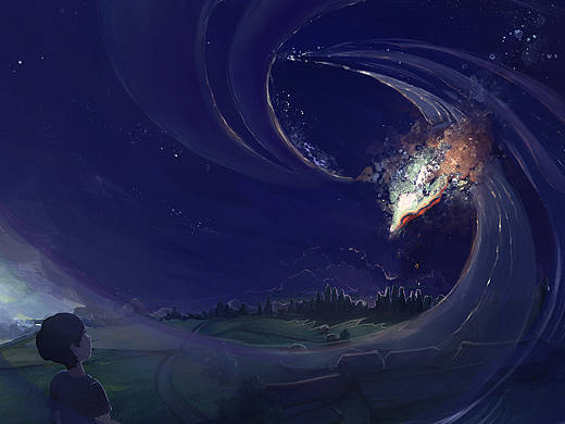 两半天空
