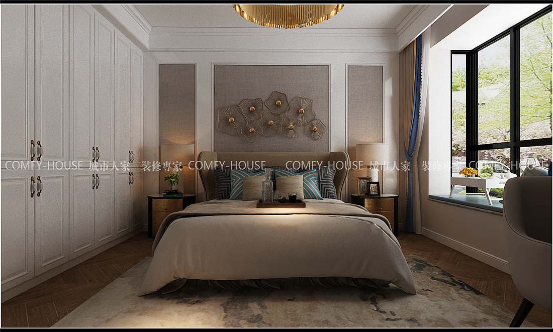 金汇翰玉城轻奢风格装修效果图