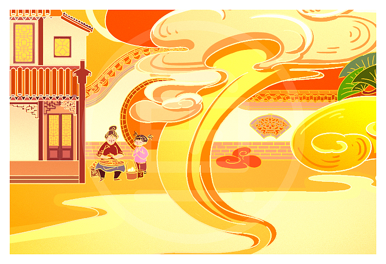 《锦鲤跃新春》希望新的一年，每个人都能成为锦鲤本鲤（图ZMTQwNTQzNjg0） - 商业插画 - 站酷设计师鱼雨桐原创素材 - 站酷ZCOOL