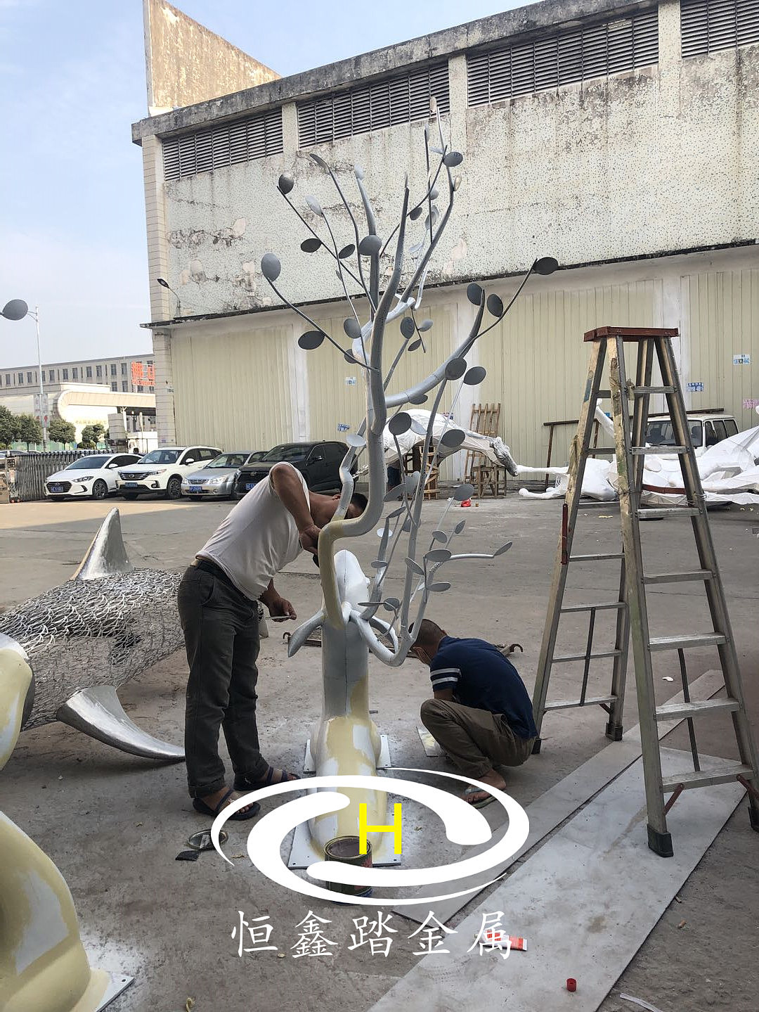 编织梅花鹿不锈钢雕塑 地产不锈钢抽象鹿雕塑鉴赏成品