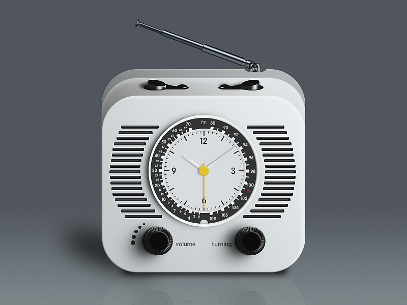 超写实图标(收音机)