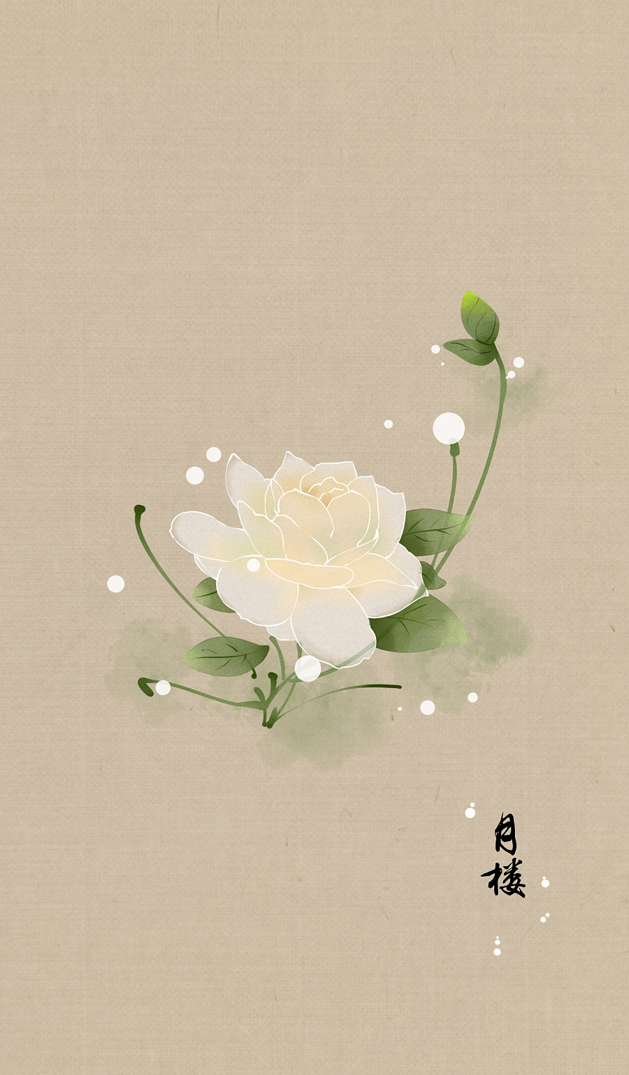繁花|商业插画|插画|白玉小楼 - 原创设计作品 - 站酷 (zcool)