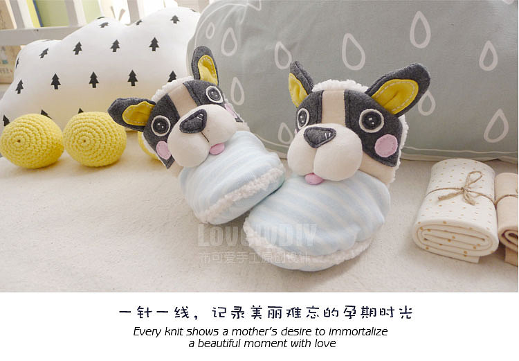 斗牛犬宝宝雪地靴