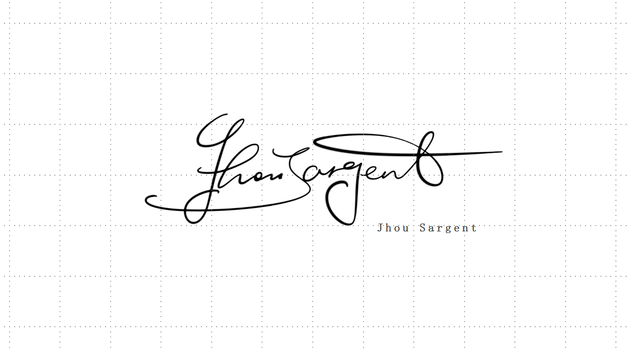 英文签名设计丨英文手写标志丨signature logo design