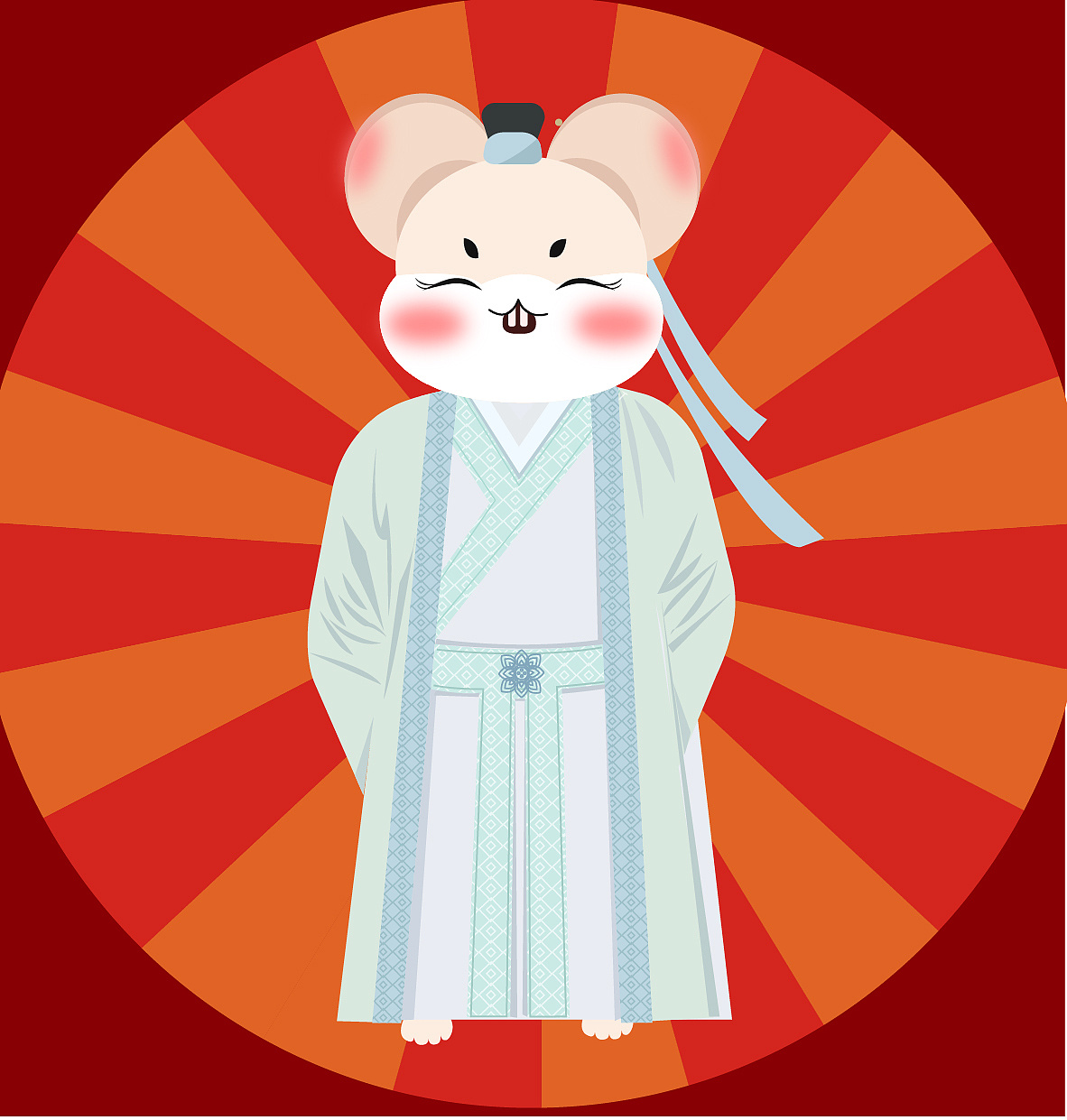 时装鼠插画练习