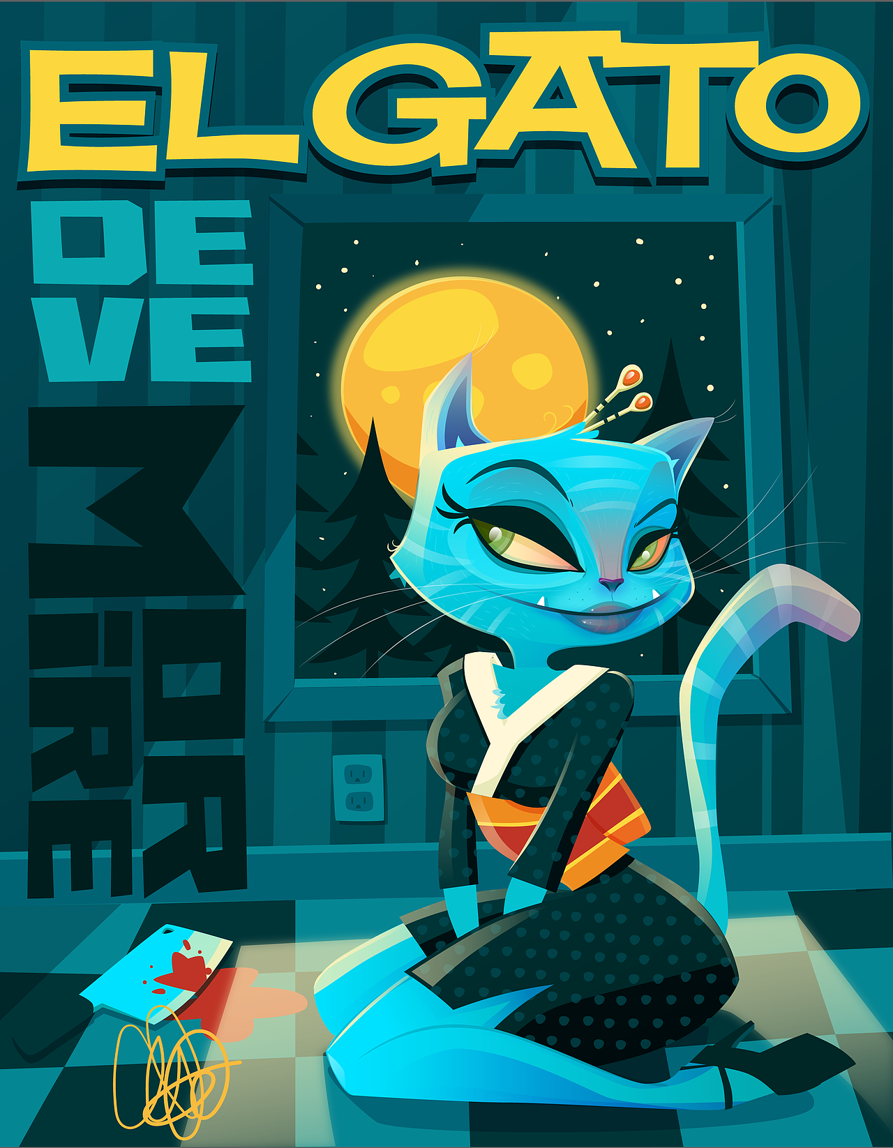 蓝猫必死（图ZMTAzNjQ1NzQ0） - 海报 - 站酷设计师WilliamDalebout原创素材 - 站酷ZCOOL