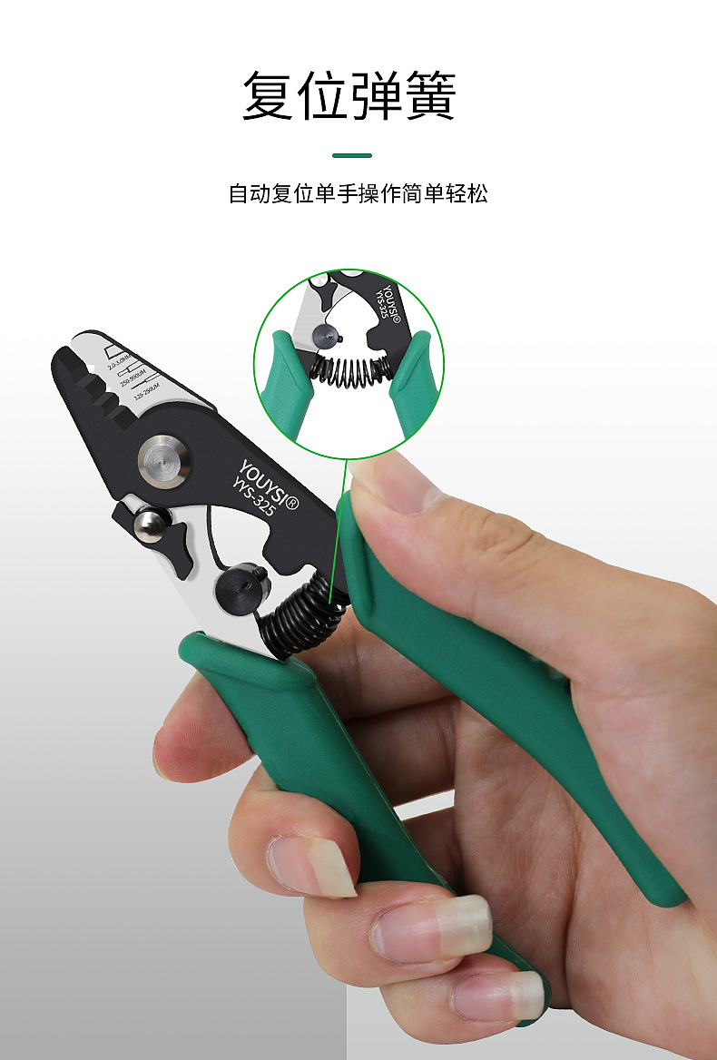 三口米勒钳详情,光纤剥线钳