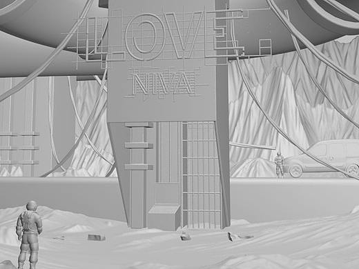 太空站C4D小场景制作
