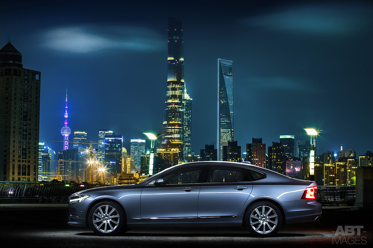 volvos90附前后对比