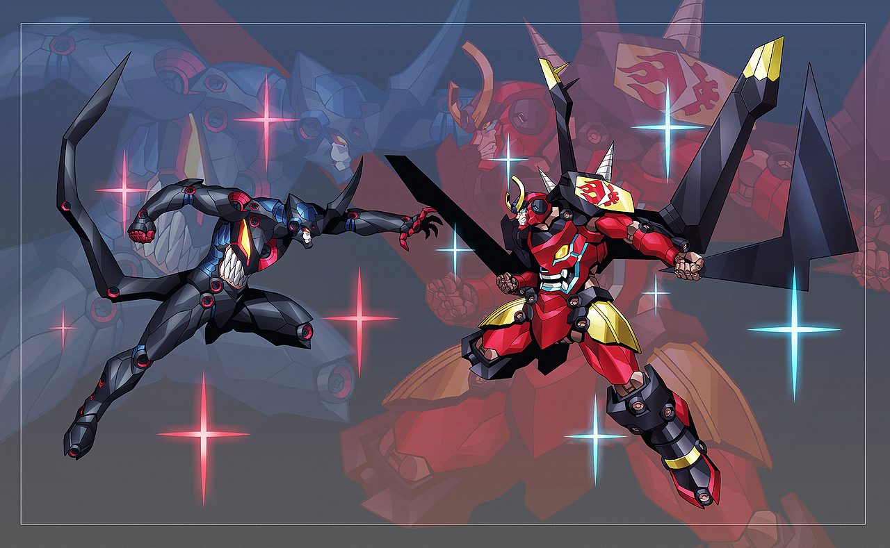 红莲螺岩和螺旋王（图ZMTgzMDI1NDEy） - 创作习作 - 站酷设计师洋葱星人原创素材 - 站酷ZCOOL