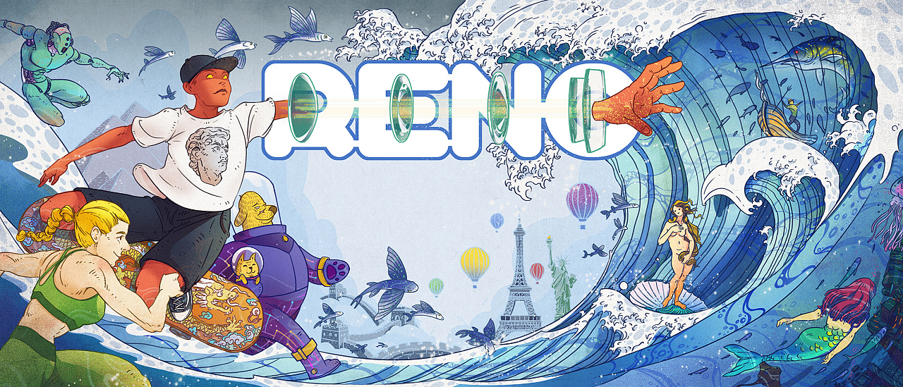 oppo reno 宣传海报