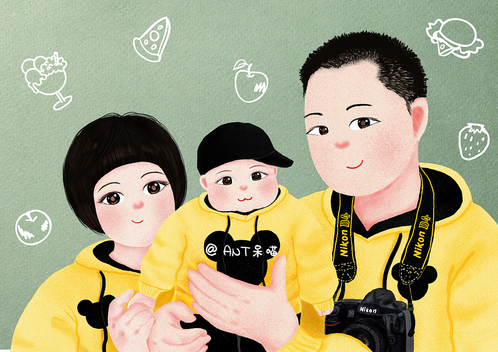 人像插画（图ZNzg1NDIyODQ=） - 商业插画 - 站酷设计师呆喵插画原创素材 - 站酷ZCOOL