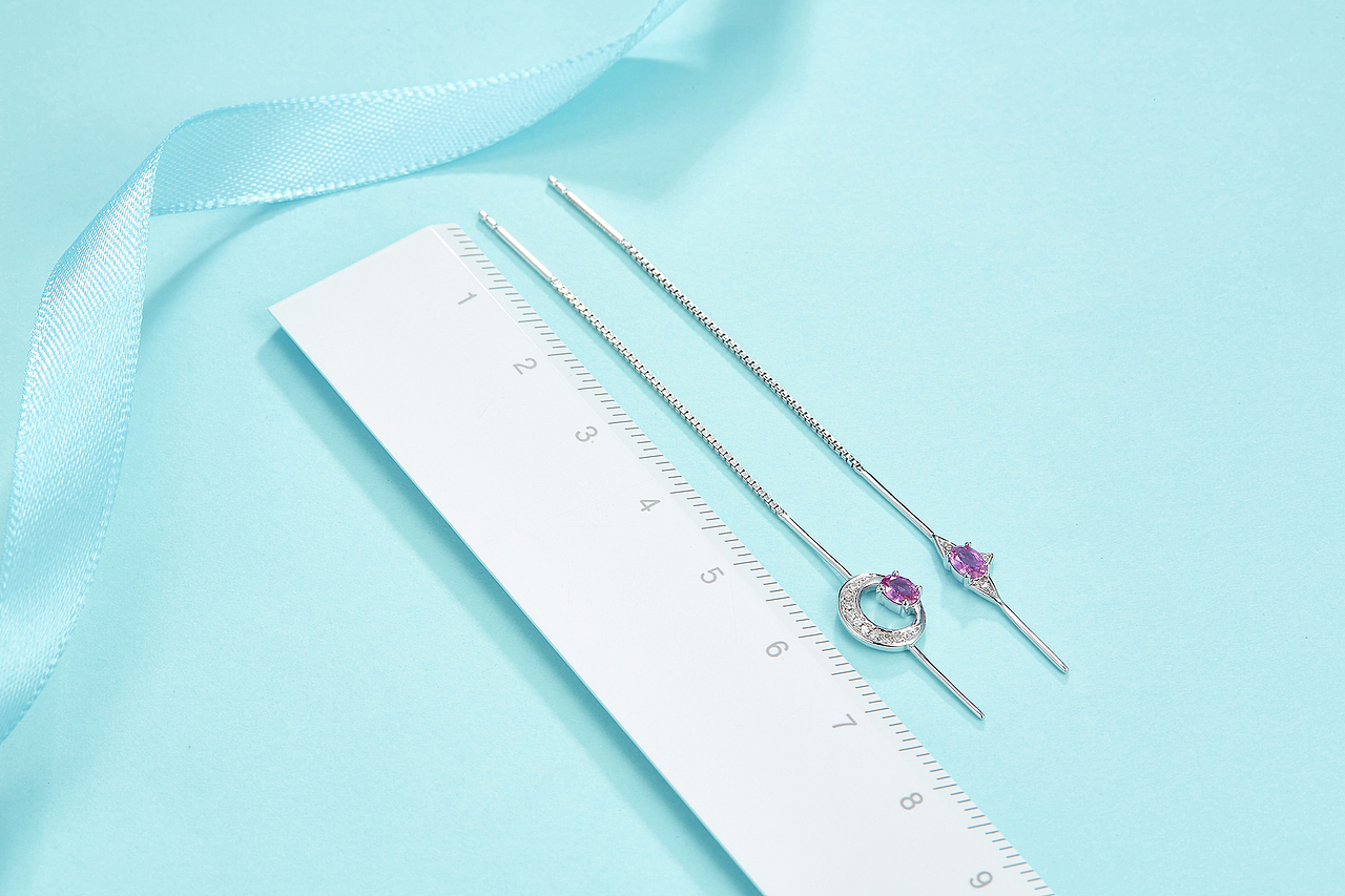 商业珠宝青色场景摄影拍摄