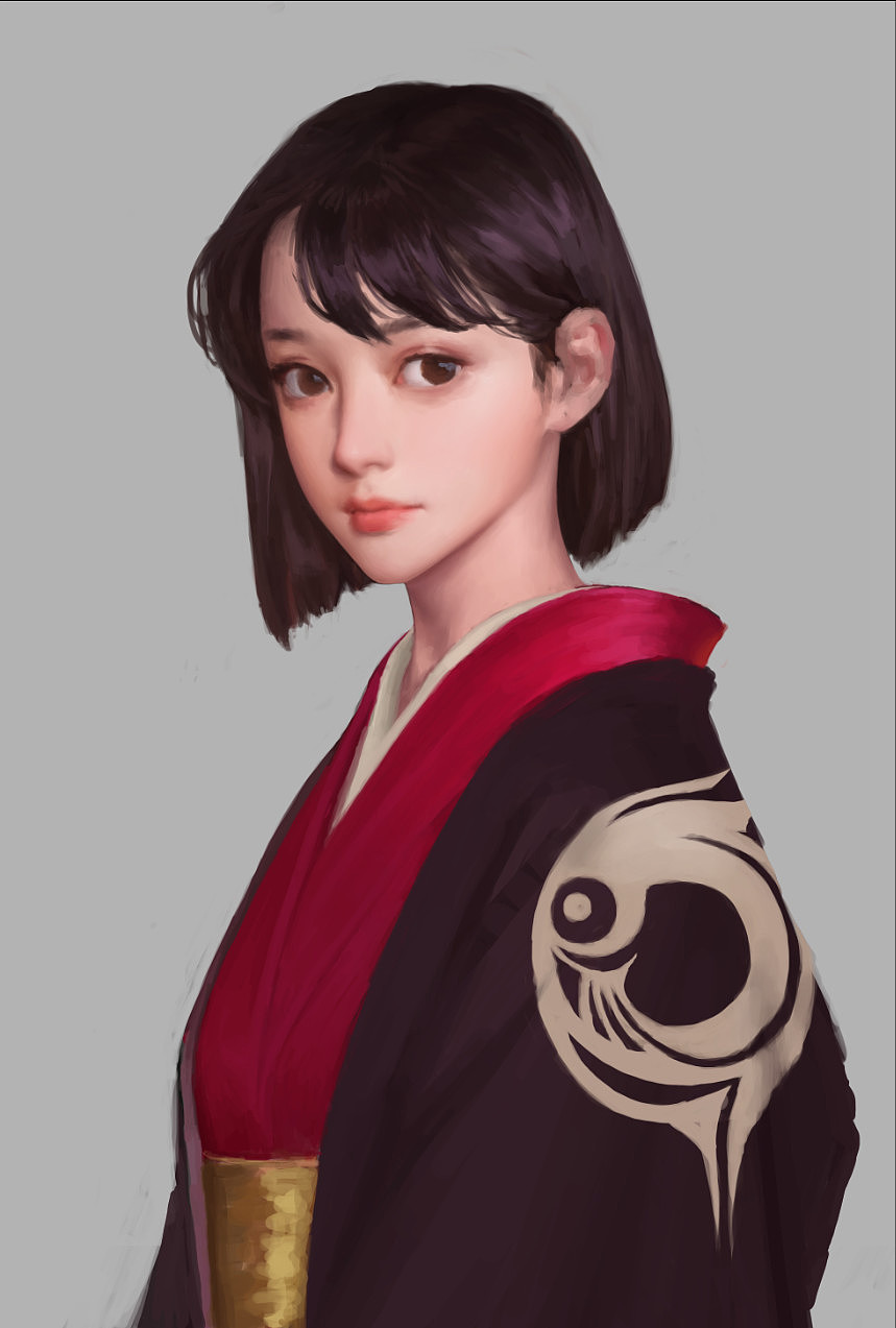 临摹少女（图ZMTM0Njc1OTI4） - 艺术插画 - 站酷设计师Doggett_D原创素材 - 站酷ZCOOL