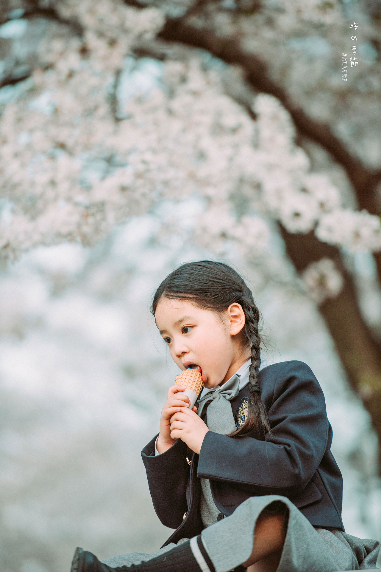 2021樱花季JK（图ZMjQ4OTE0MDQw） - 人像摄影 - 站酷设计师肉包大王巡山记原创素材 - 站酷ZCOOL
