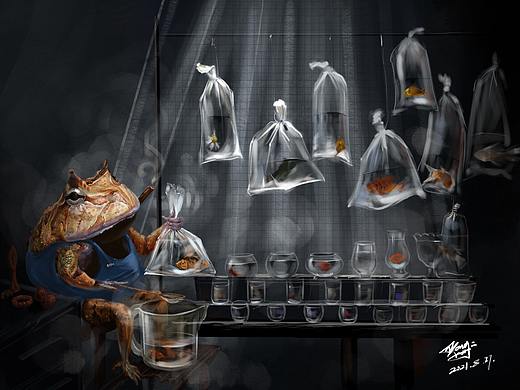 金鱼佬日常（个人主页-ZNTUxMzI0MzI=） - 艺术插画 - 站酷设计师杂烩呱呱原创素材 - 站酷ZCOOL