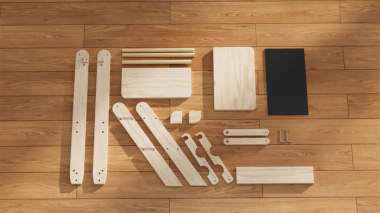 折叠款儿童折叠学习塔-母婴产品