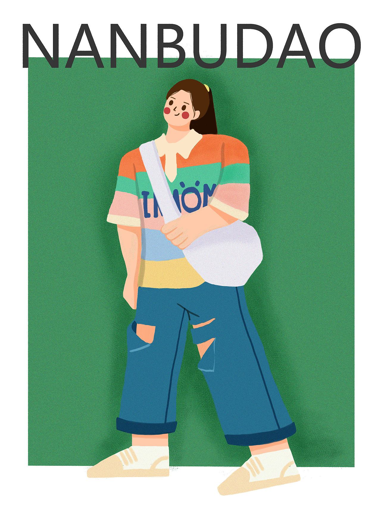 扁平风小姐姐（图ZMjU4NzgyMjQ4） - 创作习作 - 站酷设计师楠不倒插画师原创素材 - 站酷ZCOOL