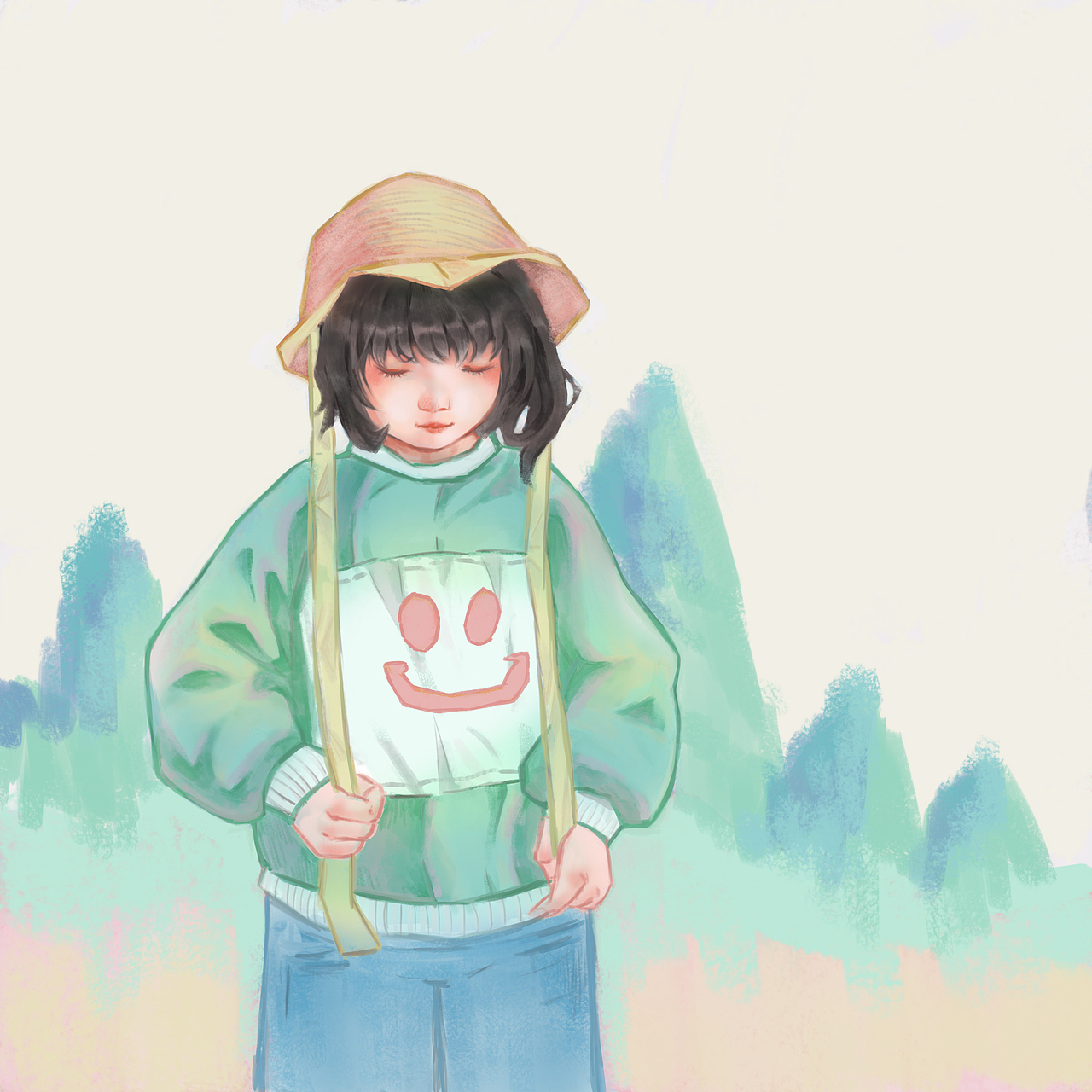 小女孩（图ZMjU2NzIyNTgw） - 创作习作 - 站酷设计师ooo椰原创素材 - 站酷ZCOOL