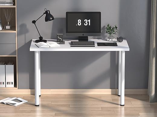 简易灵活多用电脑桌/3D建模渲染/详情视觉设计