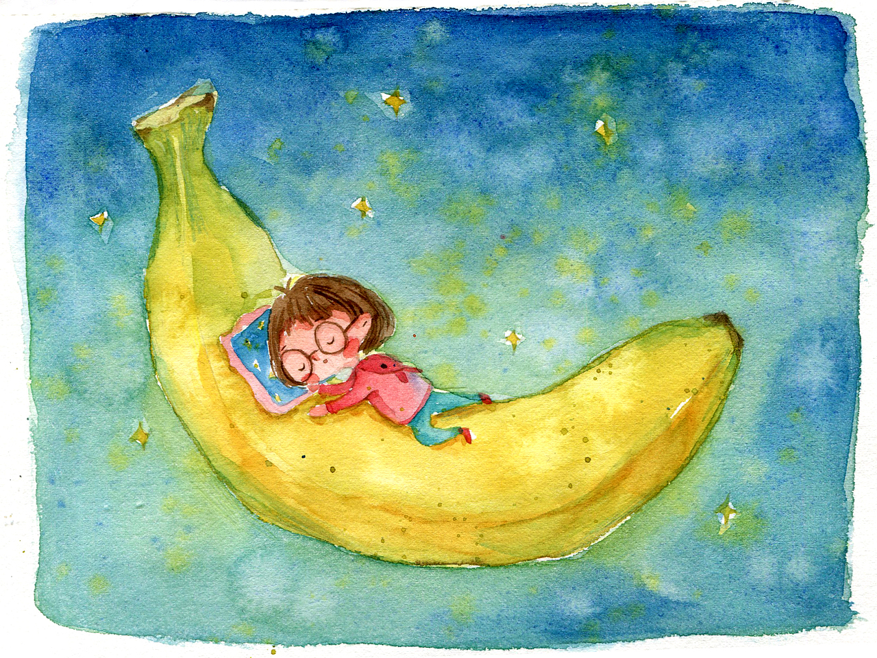 原来月亮是香蕉在晚上的兼职
