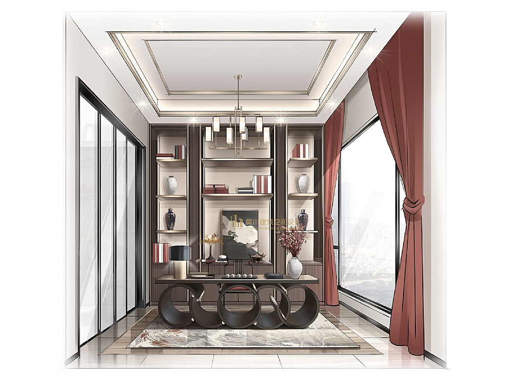 784m²别墅，公馆人家，书香雅地（图ZMjA4MjA0OTg0） - 家装设计 - 站酷设计师莫川建筑空间设计原创素材 - 站酷ZCOOL