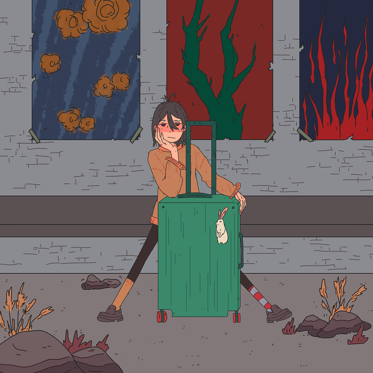 兔子奇遇（图ZMjY4ODkzNzcy） - 商业插画 - 站酷设计师禁忌男孩原创素材 - 站酷ZCOOL