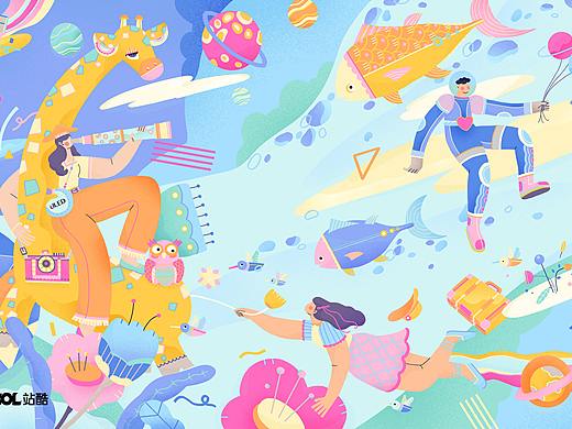 無限無止境｜打開ULED去旅行（個人主頁-ZNTcyNTIzOTY=） - 海報 - 站酷設(shè)計師MOMORAY原創(chuàng)素材 - 站酷ZCOOL