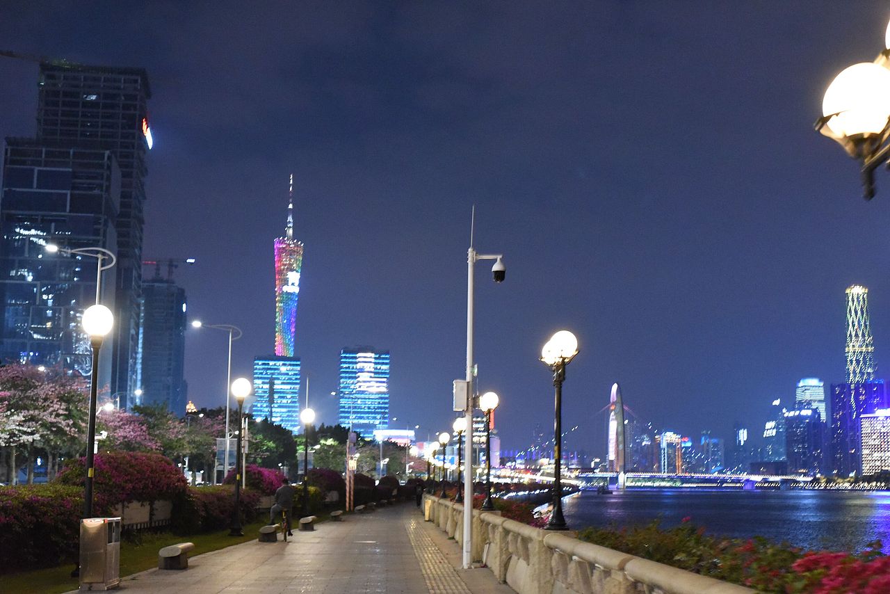 广州夜景(广州塔、猎德大桥)