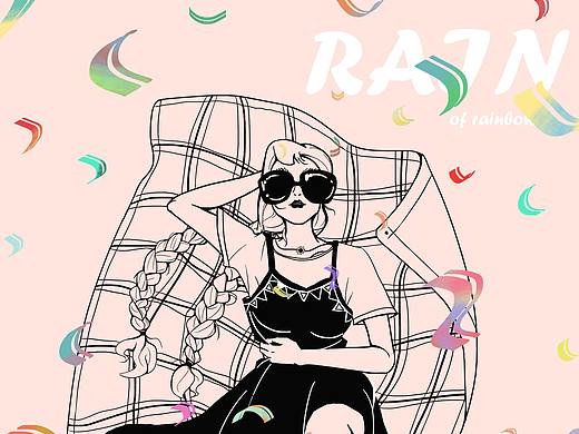 雨中的她们（个人主页-ZMzc4MTk3MjA=） - 创作习作 - 站酷设计师摩丘原创素材 - 站酷ZCOOL