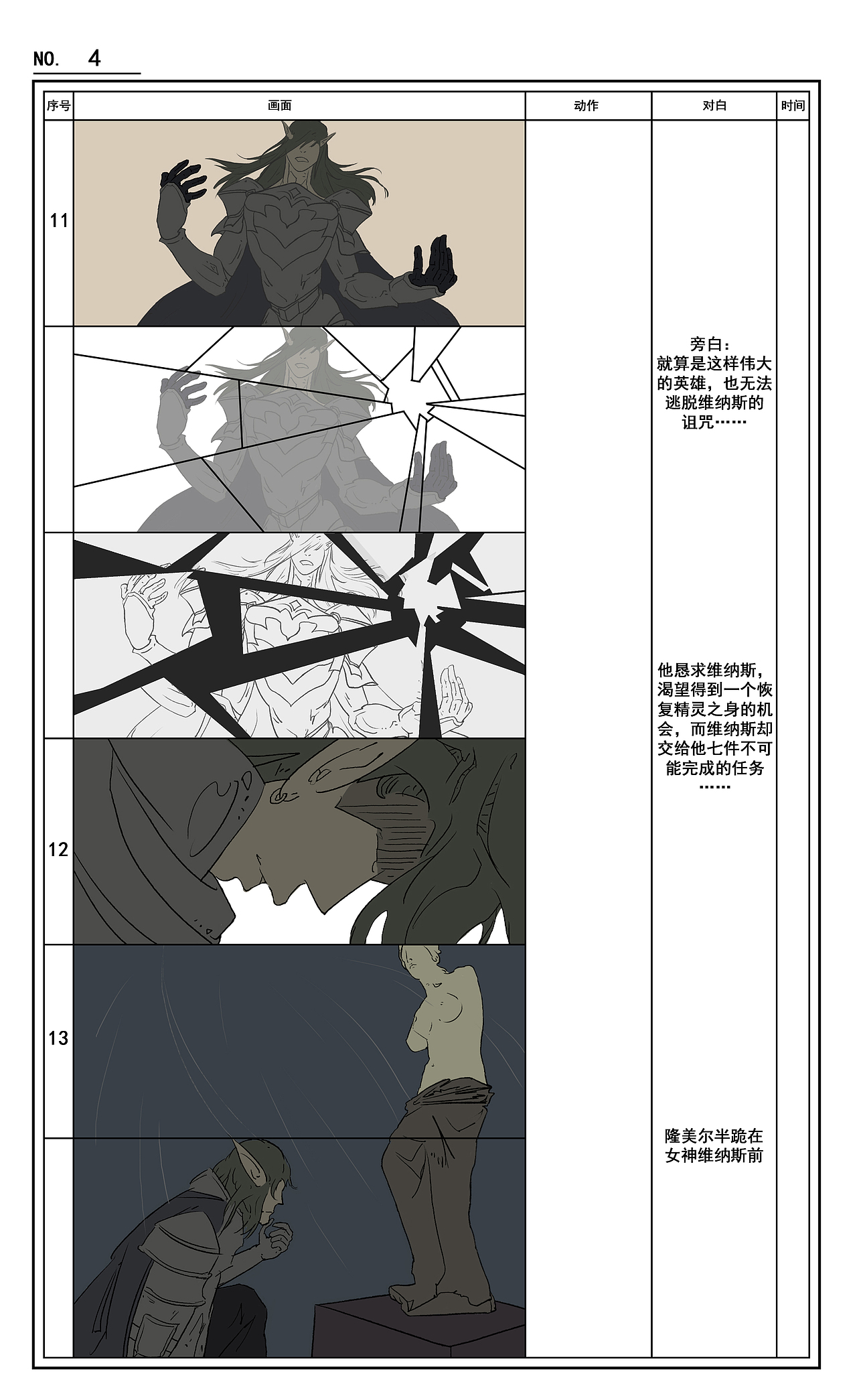 故事版分镜绘制（图ZMTY4NDY2NjQw） - 设定/分镜 - 站酷设计师寒斐原创素材 - 站酷ZCOOL