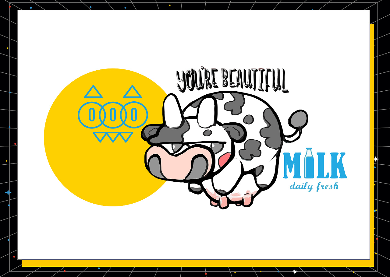 一堆奶牛|平面|ip形象|加号加号lin - 原创作品 - 站酷 (zcool)